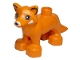 Lot ID: 114726637  Part No: 18808c01pb01  Name: Duplo Fox with White Muzzle Pattern