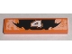 Part No: 2431pb0134  Name: Tile 1 x 4 with Number 4 Orange and Black Decorative Pattern (Sticker) - Set 8211