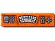 Part No: 2431pb0812  Name: Tile 1 x 4 with Keyboard, Buttons, and Levers Pattern (Sticker) - Set 60194