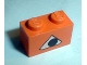 Part No: 3004pb022  Name: Brick 1 x 2 with Pumpkin Jack O' Lantern Eye Pattern