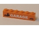 Part No: 3009pb118  Name: Brick 1 x 6 with Truck, Car and 'GARAGE' Pattern (Sticker) - Set 7642