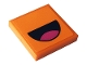 Lot ID: 350012642  Part No: 3068pb1392  Name: Tile 2 x 2 with Open Mouth with Dark Pink Tongue Pattern (Sticker) - Set 41337