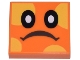 Lot ID: 407166671  Part No: 3068pb1528  Name: Tile 2 x 2 with Black Eyes with White Pupils, Frown, Yellow Spots Pattern (Super Mario Bramball Face)