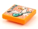 Lot ID: 241537435  Part No: 3068pb1538  Name: Tile 2 x 2 with BeatBit Album Cover - Duck and Guitar Pattern