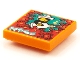 Lot ID: 292216490  Part No: 3068pb1549  Name: Tile 2 x 2 with BeatBit Album Cover - Cowboy with Guitar and Crabs Pattern