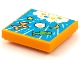 Part No: 3068pb1591  Name: Tile 2 x 2 with BeatBit Album Cover - Raining Fish, Banana, Balloon Animal and Egg Pattern