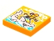 Part No: 3068pb1772  Name: Tile 2 x 2 with BeatBit Album Cover - Pirate Surfing on Hammerhead Shark Pattern