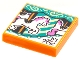 Part No: 3068pb1780  Name: Tile 2 x 2 with BeatBit Album Cover - Carousel Horse Pattern