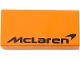 Part No: 3069pb1476  Name: Tile 1 x 2 with Black 'McLaren' Logo Pattern