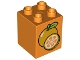 Lot ID: 219331883  Part No: 31110pb086  Name: Duplo, Brick 2 x 2 x 2 with Oranges Pattern