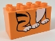 Part No: 31111pb043  Name: Duplo, Brick 2 x 4 x 2 with Tiger Feet Pattern