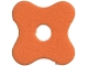 Part No: 3148foam01e  Name: Foam Part for Set 3148 - Scala Flower with 4 Petals and Hole