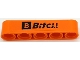 Part No: 32316pb075  Name: Technic, Liftarm Thick 1 x 5 with Black 'Bitci.com' Pattern (Sticker) - Set 42141 (First Version)