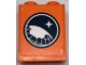 Part No: 3245cpb191  Name: Brick 1 x 2 x 2 with Inside Stud Holder with Arctic Explorer Logo on Orange Background Pattern (Sticker) - Set 60062