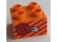 Part No: 3437pb078  Name: Duplo, Brick 2 x 2 with Present / Gift with Bow and Stripes Pattern
