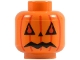Lego part: Minifigure, Head Pumpkin Jack O' Lantern Pattern