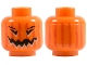 Part No: 3626pb0388 Name: Minifigure, Head Pumpkin Jack O' Lantern with Red Vertical Faded Lines on Back Pattern Part No: 3626pb0388 Name: Minifigure, Head Pumpkin Jack O' Lantern with Red Vertical Faded Lines on Back Pattern