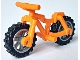 Part No: 36934c04  Name: Bicycle Heavy Mountain Bike with Flat Silver Wheels and Black Tires (36934 / 50862 / 50861)