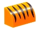 Lot ID: 392360543  Part No: 37352pb012  Name: Slope, Curved 1 x 2 with Black Tiger Stripes Pattern