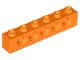 Part No: 3894  Name: Technic, Brick 1 x 6 with Holes