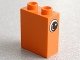 Lot ID: 227686399  Part No: 4066pb434  Name: Duplo, Brick 1 x 2 x 2 with Eye with White Spot and Curve Pattern on Both Sides