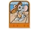 Part No: 42179pb06  Name: Story Builder Happy Home Card with Mouse and Hot Dog Pattern
