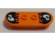 Part No: 42511pb27  Name: Minifigure, Utensil Skateboard Deck with Black Oil Blobs and White Eyes Pattern (Stickers) - Set 60200