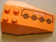 Part No: 43712pb012R  Name: Wedge 6 x 4 Triple Curved with 'CAUTION' and Circuitry Pattern Right (Sticker) - Set 7706