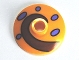 Part No: 4740pb003  Name: Dish 2 x 2 Inverted (Radar) with Dark Red Swirl and Lilac Spots Pattern (SpongeBob SquarePants Gary Snail Shell)