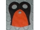 Part No: 48431pb01  Name: Minifigure Armor Pauldron Cloth with Black Neck Pattern