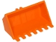 Lego part: Vehicle, Digger Bucket 7 Teeth 3 x 6, Rise Inside with Locking 2 Finger Hinge