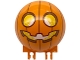 Lot ID: 355607199  Part No: 50747pb20  Name: Windscreen 6 x 6 x 3 Canopy Half Sphere with Dual 2 Fingers with Pumpkin Jack O' Lantern with Yellow Eyes and Mouth and Dark Orange Lines Pattern