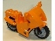 Part No: 52035c01  Name: Motorcycle City with Black Chassis (Short Fairing Mounts) and Light Bluish Gray Wheels