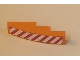Part No: 61678pb003L  Name: Slope, Curved 4 x 1 with Red and White Danger Stripes Pattern Left Side (Sticker) - Set 7642