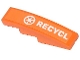 Part No: 61678pb066  Name: Slope, Curved 4 x 1 with Recycling Arrows and 'RECYCL' Pattern (Sticker) - Set 70808