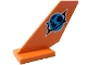 Part No: 6239pb115 Name: Tail Shuttle with Medium Azure and Dark Blue Globe with Black Spiked Ring (Jungle Explorer Logo) Pattern on Both Sides Part No: 6239pb115 Name: Tail Shuttle with Medium Azure and Dark Blue Globe with Black Spiked Ring (Jungle Explorer Logo) Pattern on Both Sides