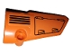Part No: 64391pb046  Name: Technic, Panel Fairing # 4 Small Smooth Long, Side B with Hatch and Grille on Orange Background Pattern (Sticker) - Set 42038