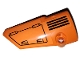 Part No: 64683pb046  Name: Technic, Panel Fairing # 3 Small Smooth Long, Side A with Hatch and Grille on Orange Background Pattern (Sticker) - Set 42038