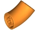 Lot ID: 413101778  Part No: 65473  Name: Brick, Round 2 x 2 D. 45 degrees Elbow (25.5mm Standing Height)