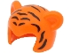 Part No: 65590pb02  Name: Minifigure, Headgear Cap, Cat with Black Tiger Stripes Pattern