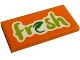 Part No: 87079pb1207  Name: Tile 2 x 4 with Lime 'fresh' and Green Leaf Pattern (Sticker) - Set 60345