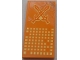 Part No: 87079pb1434  Name: Tile 2 x 4 with Crossed Swords and Bright Light Yellow Squares Pattern (Sticker) - Set 70357