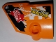 Part No: 87080pb037  Name: Technic, Panel Fairing # 1 Small Smooth Short, Side A with 'RACING LUBE' and 'GRF-X DSIGN' and Black, Orange and White Pattern (Sticker) - Set 42007