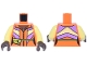 Part No: 973pb6106c01 Name: Torso Female Jacket with Zipper, Medium Lavender and Bright Light Yellow Panels, Lime Pouch, Umber Neck Pattern / Bright Light Yellow Arms / Umber Hands Part No: 973pb6106c01 Name: Torso Female Jacket with Zipper, Medium Lavender and Bright Light Yellow Panels, Lime Pouch, Umber Neck Pattern / Bright Light Yellow Arms / Umber Hands