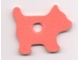 Lot ID: 38642615  Part No: bb0215  Name: Foam Scala Dog Cutout with Center Hole #3150
