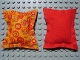 Part No: x22pb03  Name: Scala Cloth Pillow Large with Multicolor Circles Pattern, Reverses to Solid Red