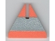 Part No: x605pb01  Name: Foam Racers, Cone Triangle Upright with Silver Stripe 6 x 6 with Top Cutout