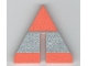 Lot ID: 51039654  Part No: x606pb01  Name: Foam Racers, Cone Triangle Upright with Silver Stripe 6 x 6 with Bottom Cutout