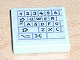 Part No: 3068pb0133L  Name: Tile 2 x 2 with Computer Keyboard Left Pattern (Sticker) - Set 3142