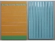 Part No: 6892pb02c02  Name: Scala Wall, Vertical Grooved 18 x 2 x 22 2/3, with Orange and Green Stripes Pattern